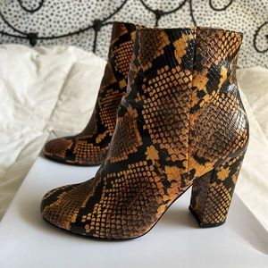 Steve Madden snake booties